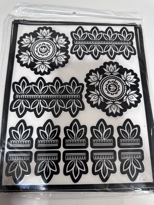 Stencils for Jagua OR Henna *BOTH HAND DESIGN*