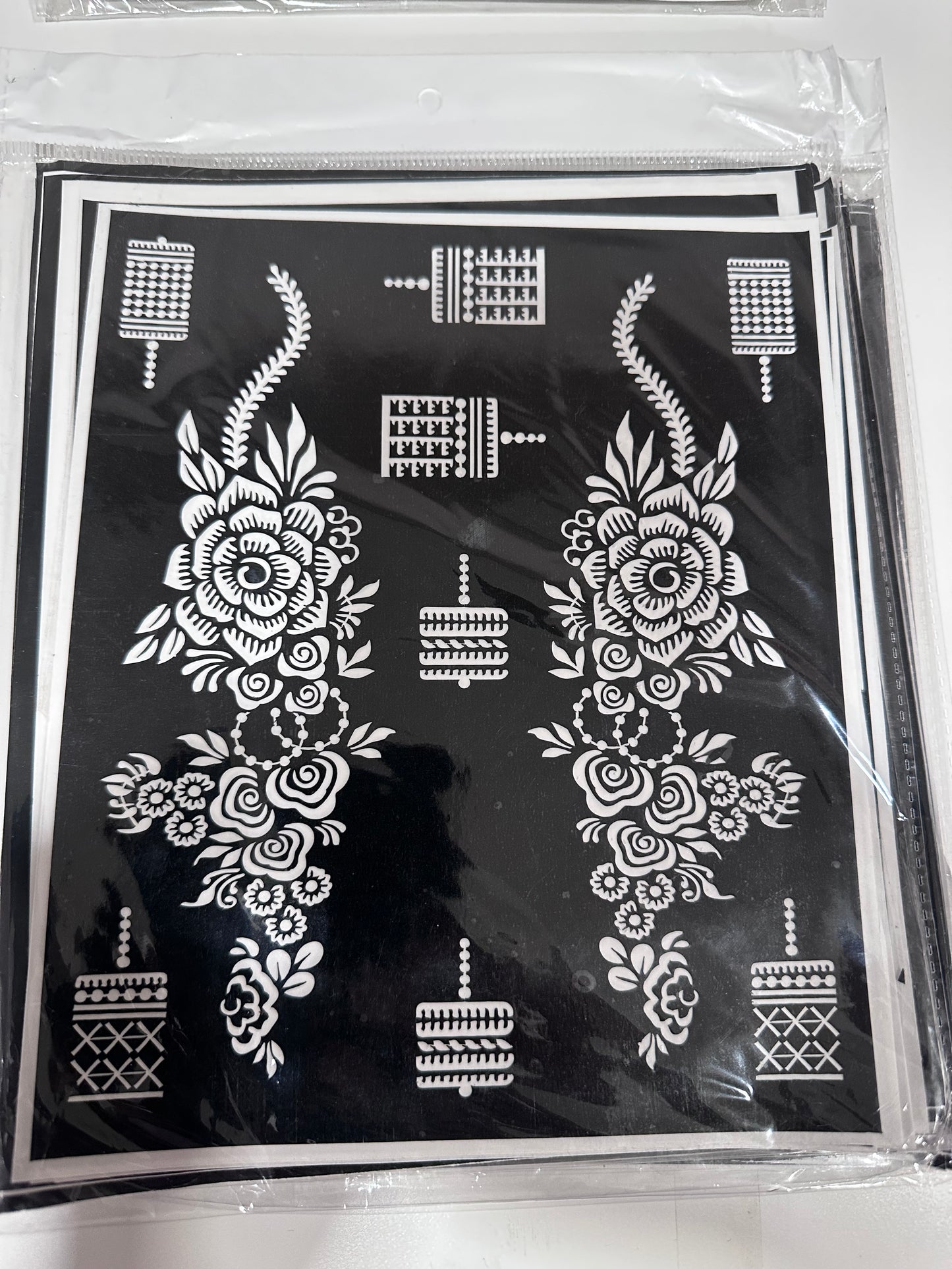 Stencils for Jagua OR Henna *BOTH HAND DESIGN*