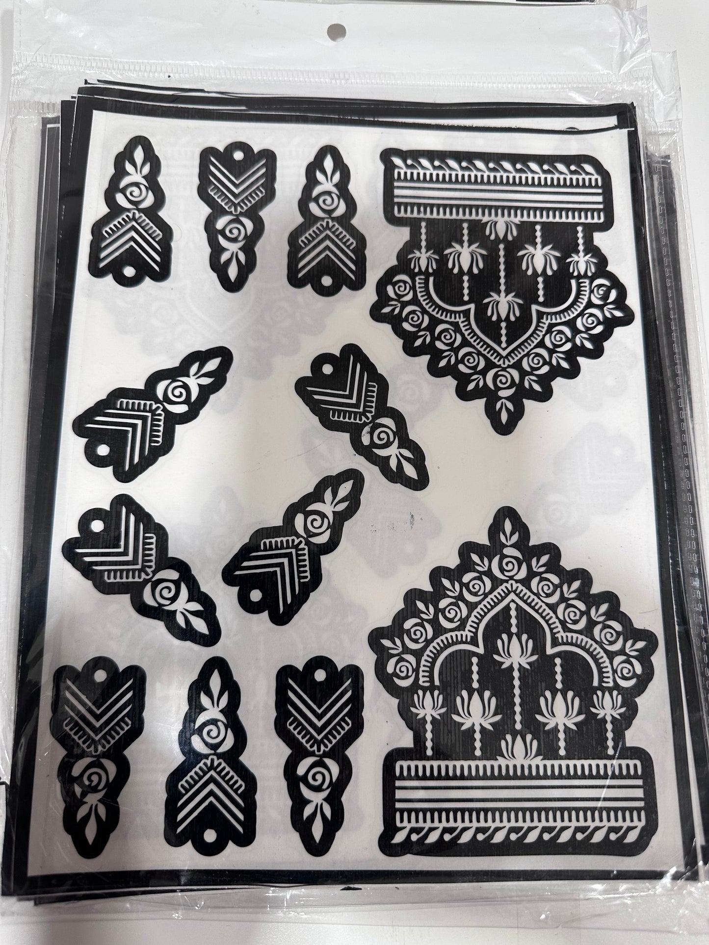 Stencils for Jagua OR Henna *BOTH HAND DESIGN*