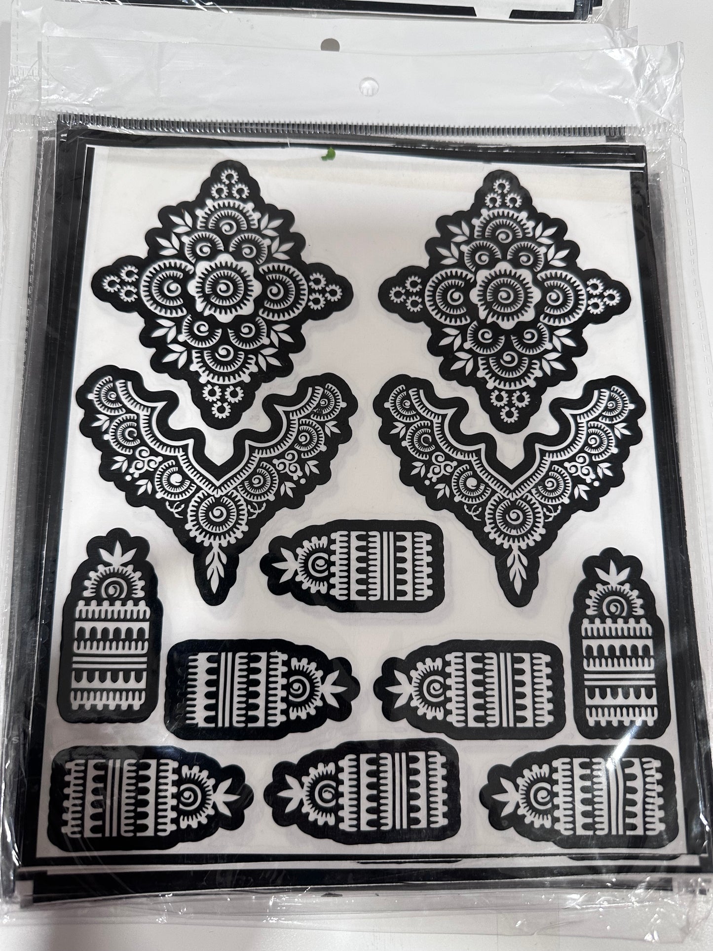 Stencils for Jagua OR Henna *BOTH HAND DESIGN*