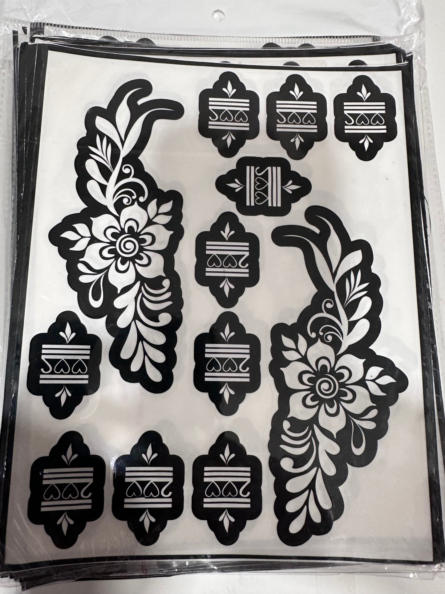 Stencils for Jagua OR Henna *BOTH HAND DESIGN*
